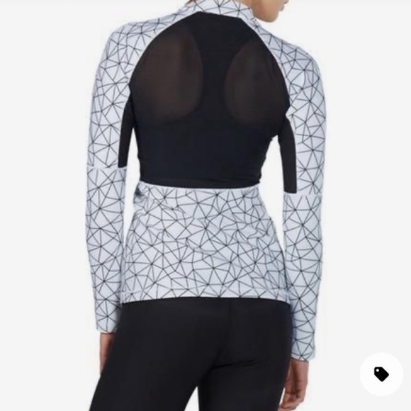 Karma White Athletic zipper jacket - Picture 2 of 3